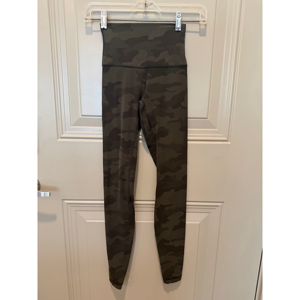 Lululemon Align Leggings Green Camo Size 0